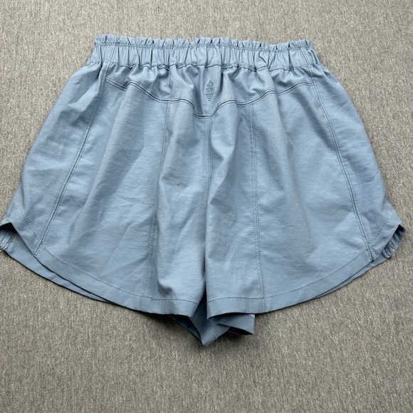 Free People FP Movement Belted Shorts Blue Womens Small Cargo Elastic Waist - Picture 11 of 14